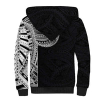 Samoan Art Tattoo Polynesian Pattern Sherpa Hoodie LT03 - Polynesian Pride