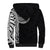 Samoan Art Tattoo Polynesian Pattern Sherpa Hoodie