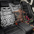 Samoan Warrior Art Tattoo Back Car Seat Cover Polynesian Pattern and Teuila