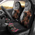 Samoan Warrior Art Tattoo Car Seat Cover Polynesian Pattern and Teuila