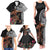 Samoan Warrior Art Tattoo Family Matching Tank Maxi Dress and Hawaiian Shirt Polynesian Pattern and Teuila