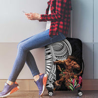 Samoan Warrior Art Tattoo Luggage Cover Polynesian Pattern and Teuila LT03 - Polynesian Pride