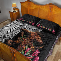 Samoan Warrior Art Tattoo Quilt Bed Set Polynesian Pattern and Teuila LT03 - Polynesian Pride