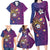 Hawaiian Octopus Tattoo and Frangipani Family Matching Long Sleeve Bodycon Dress and Hawaiian Shirt