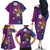 Hawaiian Octopus Tattoo and Frangipani Family Matching Off The Shoulder Long Sleeve Dress and Hawaiian Shirt