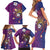 Hawaiian Octopus Tattoo and Frangipani Family Matching Short Sleeve Bodycon Dress and Hawaiian Shirt