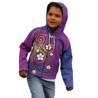 Hawaiian Octopus Tattoo and Frangipani Kid Hoodie LT03 - Polynesian Pride