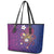 Hawaiian Octopus Tattoo and Frangipani Leather Tote Bag