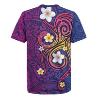 Hawaiian Octopus Tattoo and Frangipani Rugby Jersey LT03 - Polynesian Pride