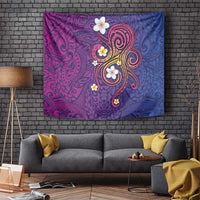 Hawaiian Octopus Tattoo and Frangipani Tapestry LT03 - Polynesian Pride