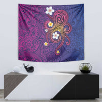 Hawaiian Octopus Tattoo and Frangipani Tapestry LT03 - Polynesian Pride
