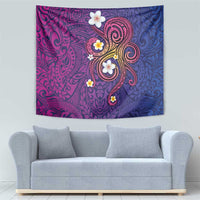 Hawaiian Octopus Tattoo and Frangipani Tapestry LT03 - Polynesian Pride