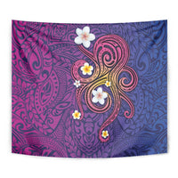 Hawaiian Octopus Tattoo and Frangipani Tapestry LT03 - Polynesian Pride