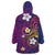 Hawaiian Octopus Tattoo and Frangipani Wearable Blanket Hoodie