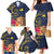 Tokelau Tokehega Day Family Matching Mermaid Dress and Hawaiian Shirt Coat of Arms with Polynesian Tattoo and Hibiscus