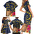 Tokelau Tokehega Day Family Matching Short Sleeve Bodycon Dress and Hawaiian Shirt Coat of Arms with Polynesian Tattoo and Hibiscus