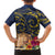 Tokelau Tokehega Day Kid Hawaiian Shirt Coat of Arms with Polynesian Tattoo and Hibiscus