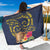 Tokelau Tokehega Day Sarong Coat of Arms with Polynesian Tattoo and Hibiscus