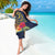 Tokelau Tokehega Day Sarong Coat of Arms with Polynesian Tattoo and Hibiscus