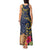 Tokelau Tokehega Day Tank Maxi Dress Coat of Arms with Polynesian Tattoo and Hibiscus