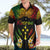 Personalised Kosrae Liberation Day Hawaiian Shirt Polynesian Tattoo and Plumeria Reggae Color