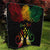 Personalised Kosrae Liberation Day Quilt Polynesian Tattoo and Plumeria Reggae Color