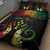 Personalised Kosrae Liberation Day Quilt Bed Set Polynesian Tattoo and Plumeria Reggae Color