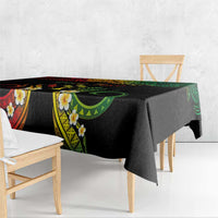 Personalised Kosrae Liberation Day Tablecloth Polynesian Tattoo and Plumeria Reggae Color LT03 - Polynesian Pride