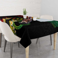 Personalised Kosrae Liberation Day Tablecloth Polynesian Tattoo and Plumeria Reggae Color LT03 - Polynesian Pride