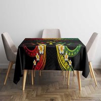 Personalised Kosrae Liberation Day Tablecloth Polynesian Tattoo and Plumeria Reggae Color LT03 - Polynesian Pride