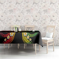 Personalised Kosrae Liberation Day Tablecloth Polynesian Tattoo and Plumeria Reggae Color LT03 - Polynesian Pride