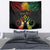 Personalised Kosrae Liberation Day Tapestry Polynesian Tattoo and Plumeria Reggae Color