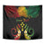 Personalised Kosrae Liberation Day Tapestry Polynesian Tattoo and Plumeria Reggae Color