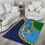 Malampa Fiji Day Area Rug National Symbols with Tapa Tribal and Polynesian Tattoo