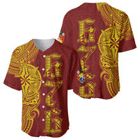 Tonga 676 Ngatu Tribal Tattoo Baseball Jersey LT03 - Polynesian Pride