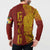 Tonga 676 Ngatu Tribal Tattoo Button Sweatshirt