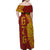 Tonga 676 Ngatu Tribal Tattoo Family Matching Off Shoulder Maxi Dress and Hawaiian Shirt