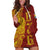 Tonga 676 Ngatu Tribal Tattoo Hoodie Dress