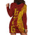 Tonga 676 Ngatu Tribal Tattoo Hoodie Dress