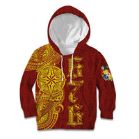 Tonga 676 Ngatu Tribal Tattoo Kid Hoodie LT03 Hoodie Red - Polynesian Pride