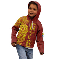Tonga 676 Ngatu Tribal Tattoo Kid Hoodie LT03 - Polynesian Pride