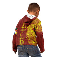 Tonga 676 Ngatu Tribal Tattoo Kid Hoodie LT03 - Polynesian Pride