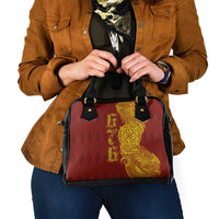 Tonga 676 Ngatu Tribal Tattoo Shoulder Handbag LT03 - Polynesian Pride