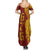 Tonga 676 Ngatu Tribal Tattoo Summer Maxi Dress