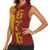 Tonga 676 Ngatu Tribal Tattoo Women Sleeveless Polo Shirt