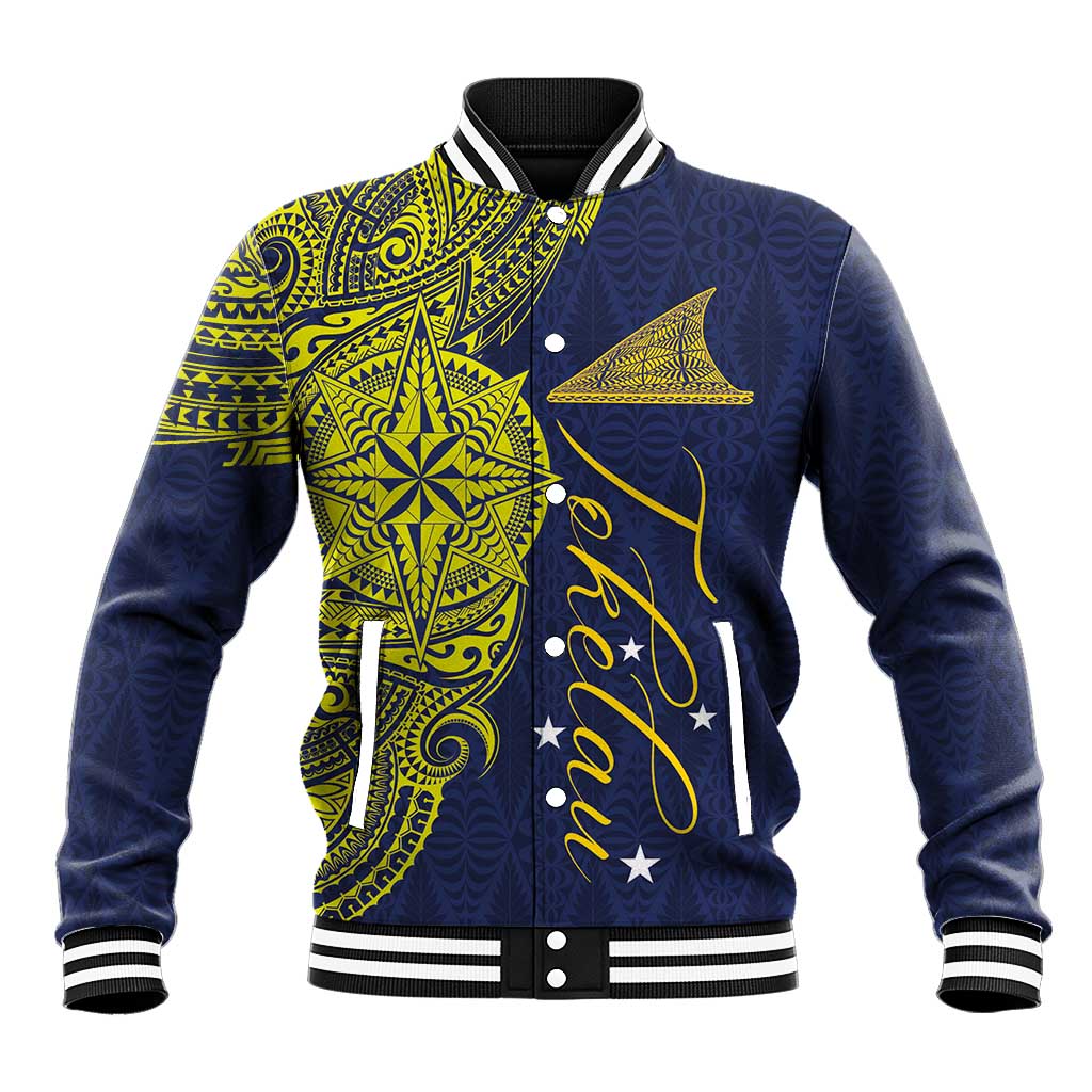 Personalised Tokelau Classic Ngatu Motifs Baseball Jacket