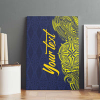 Personalised Tokelau Classic Ngatu Motifs Canvas Wall Art LT03 - Polynesian Pride