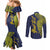 Personalised Tokelau Classic Ngatu Motifs Couples Matching Mermaid Dress and Long Sleeve Button Shirt