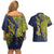 Personalised Tokelau Classic Ngatu Motifs Couples Matching Off Shoulder Short Dress and Hawaiian Shirt