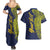 Personalised Tokelau Classic Ngatu Motifs Couples Matching Summer Maxi Dress and Hawaiian Shirt